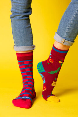 Alzheimer Socks - Sokken met een boodschap (Rood) - Afbeelding 2