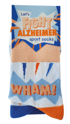 Alzheimer Socks - Fight Alzheimer (Wit) - Afbeelding 2